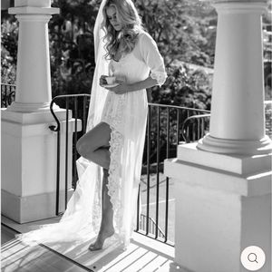 LE ROSE IRIS LACE TRIM MAXI - INCLUDES SLIP